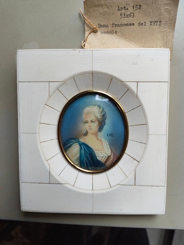 Mooi Portretje in een Mooie lijst, Antiek en Kunst, Ophalen of Verzenden