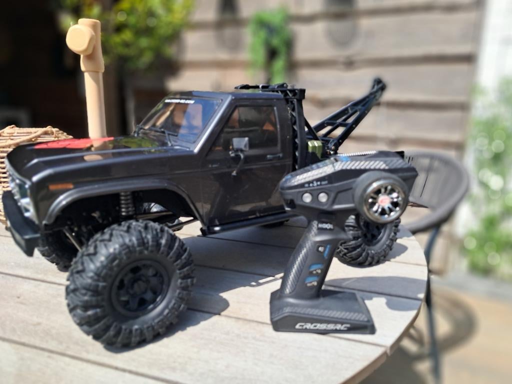 CROSS RC EMO X3 1:8 Scaler/Crawler met kraan en diff.locks, Verzenden, Zo goed als nieuw, Auto offroad, RTR (Ready to Run)