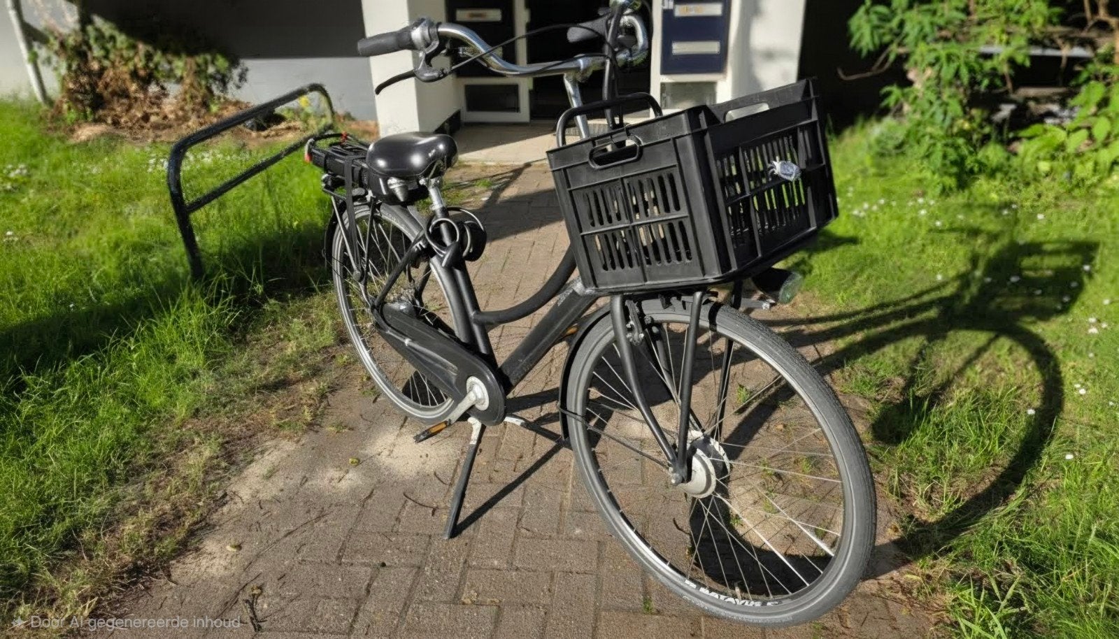Elektrische fiets dames transport als nieuw, Fietsen en Brommers, Fietsen | Dames | Omafietsen, Ophalen, Zo goed als nieuw