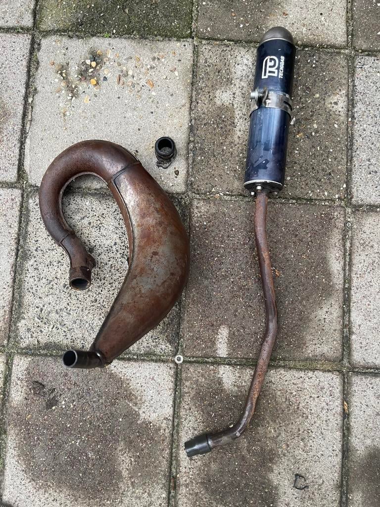 Uitlaat Derbi senda / aprillia sx technigas enox 50/70cc, Ophalen of Verzenden, Zo goed als nieuw, Uitlaat