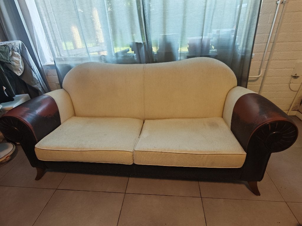 Stevige vintage bank – nog jarenlang te gebruiken, Ophalen, Gebruikt, Tweepersoons, 75 tot 100 cm