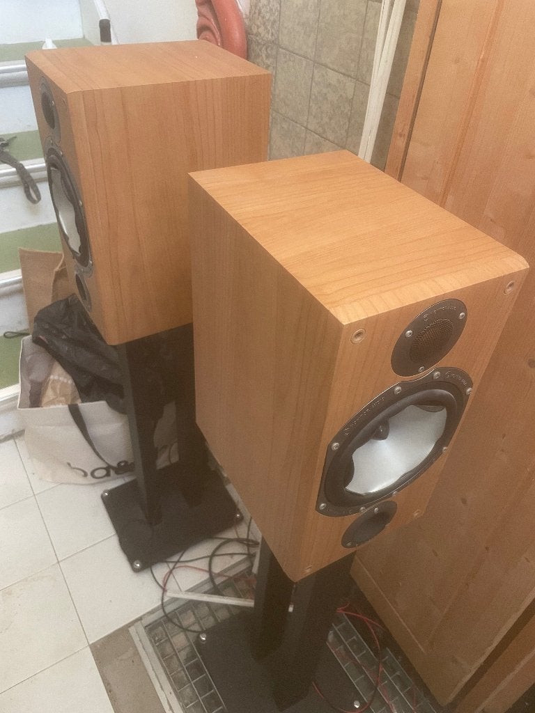 Monitor audio speakers, Ophalen, Inclusief standaarden, Gebruikt, 60 tot 120 watt