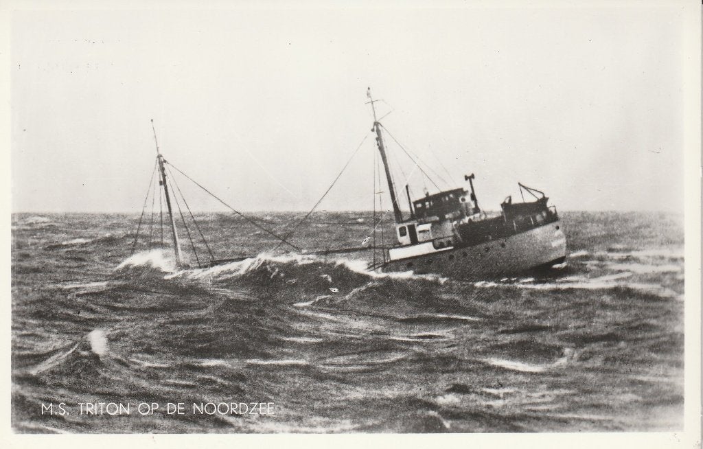 m.s Triton, Ophalen of Verzenden, Nieuw, Motorboot, Kaart, Foto of Prent