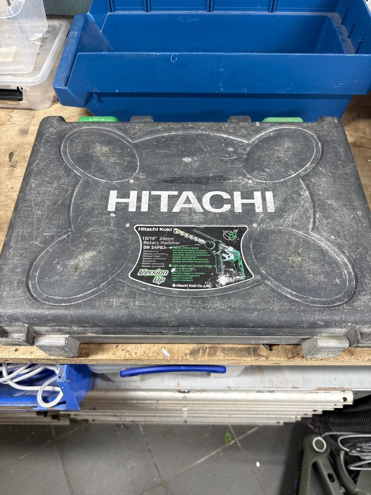 Gebruikte Hitachi klopboormachine in koffer, Ophalen, Boor- en/of Breekhamer, Klopboormechanisme, Gebruikt