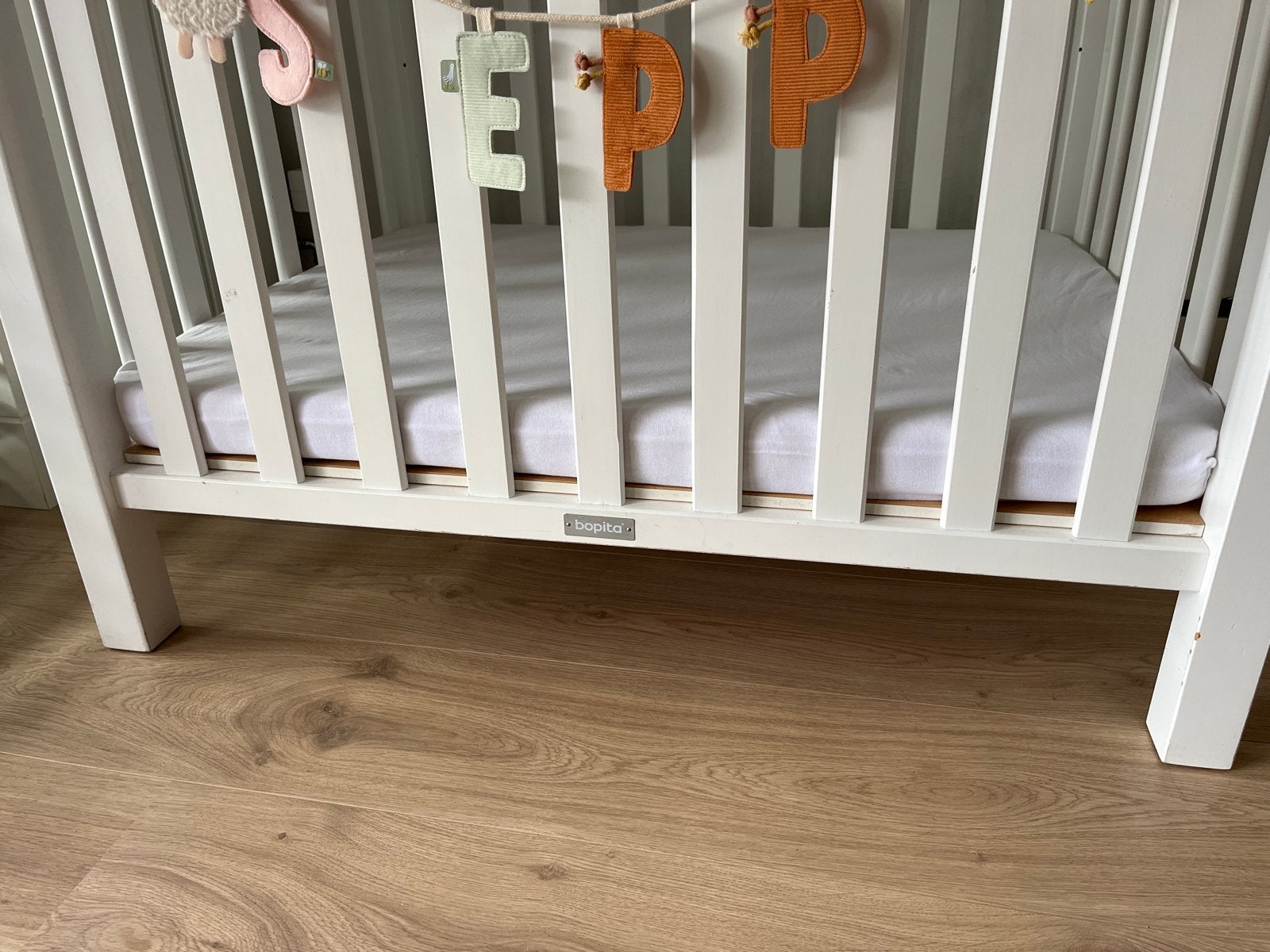 Boxmatras 80x100 met hoeslaken, Ophalen, Gebruikt