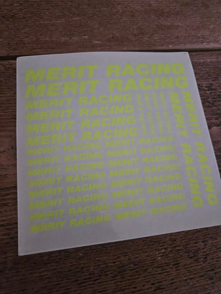 Merit Racing sticker, Ophalen of Verzenden, Zo goed als nieuw