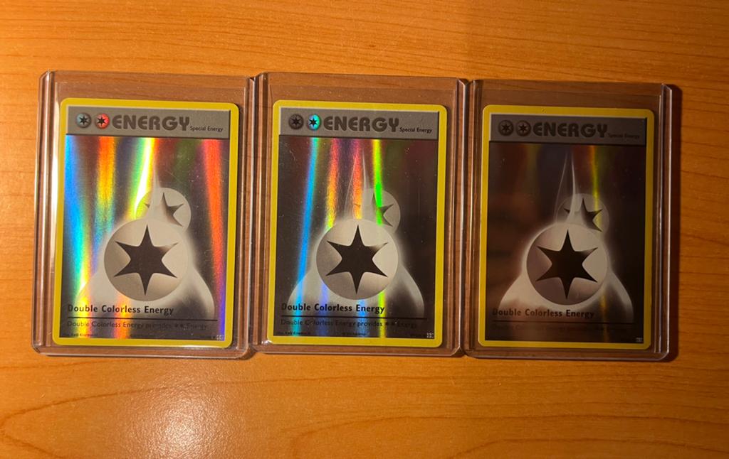 Double Colorless Energy Reverse - Evolutions, Ophalen of Verzenden, Zo goed als nieuw, Meerdere kaarten