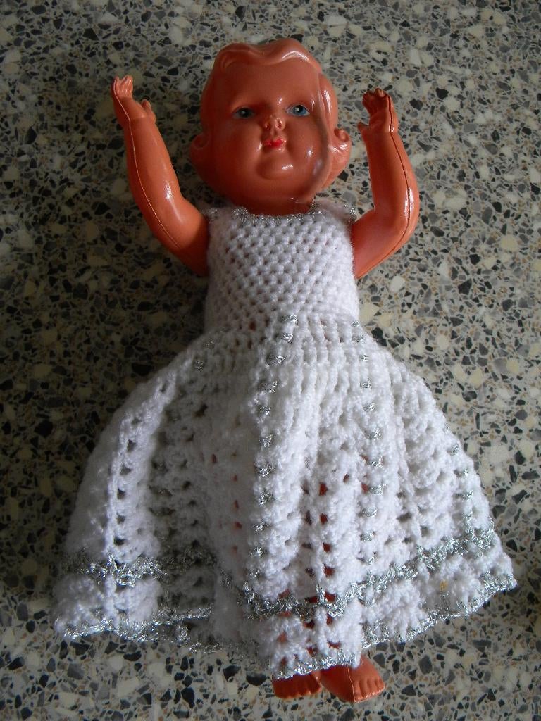 OUD POPJE, POPPETJE 25 CM. CELLULOID, Verzamelen, Poppen, Ophalen of Verzenden, Gebruikt, Pop