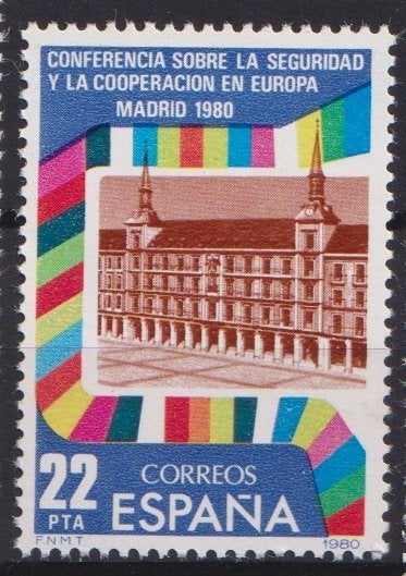 Spanje 1980 EUROPA Conferentie, Verzenden, Postfris, Plaats of Gebouw