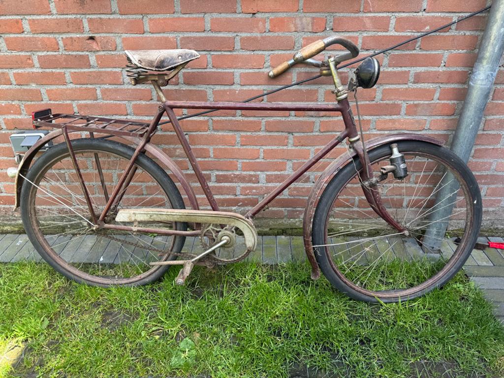 Camping Svenskt Fabrikat Antieken Herenfiets, Fietsen en Brommers, 55 tot 59 cm, Ophalen, Terugtraprem, Jaren '30