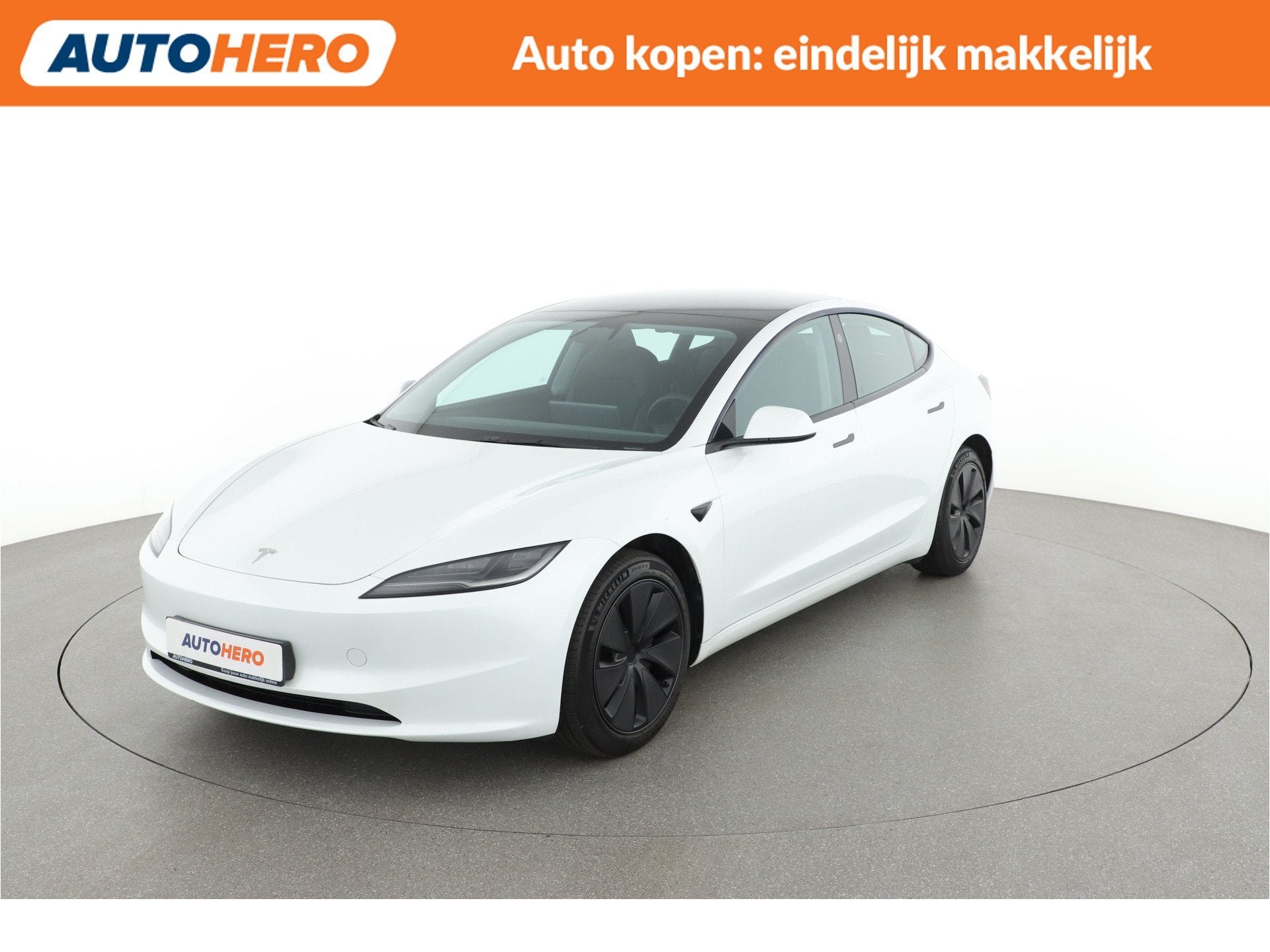 Tesla Model 3 RWD 60 kWh |TK21161| (bj 2023, automaat), Auto's, Tesla, Automaat, 513 km, Gebruikt, Wit