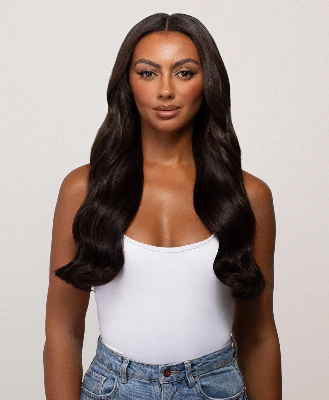 1 keer gedragen haar extensions Natural Black, 24" | 180g, Ophalen, Nieuw, Pruik of Haarverlenging