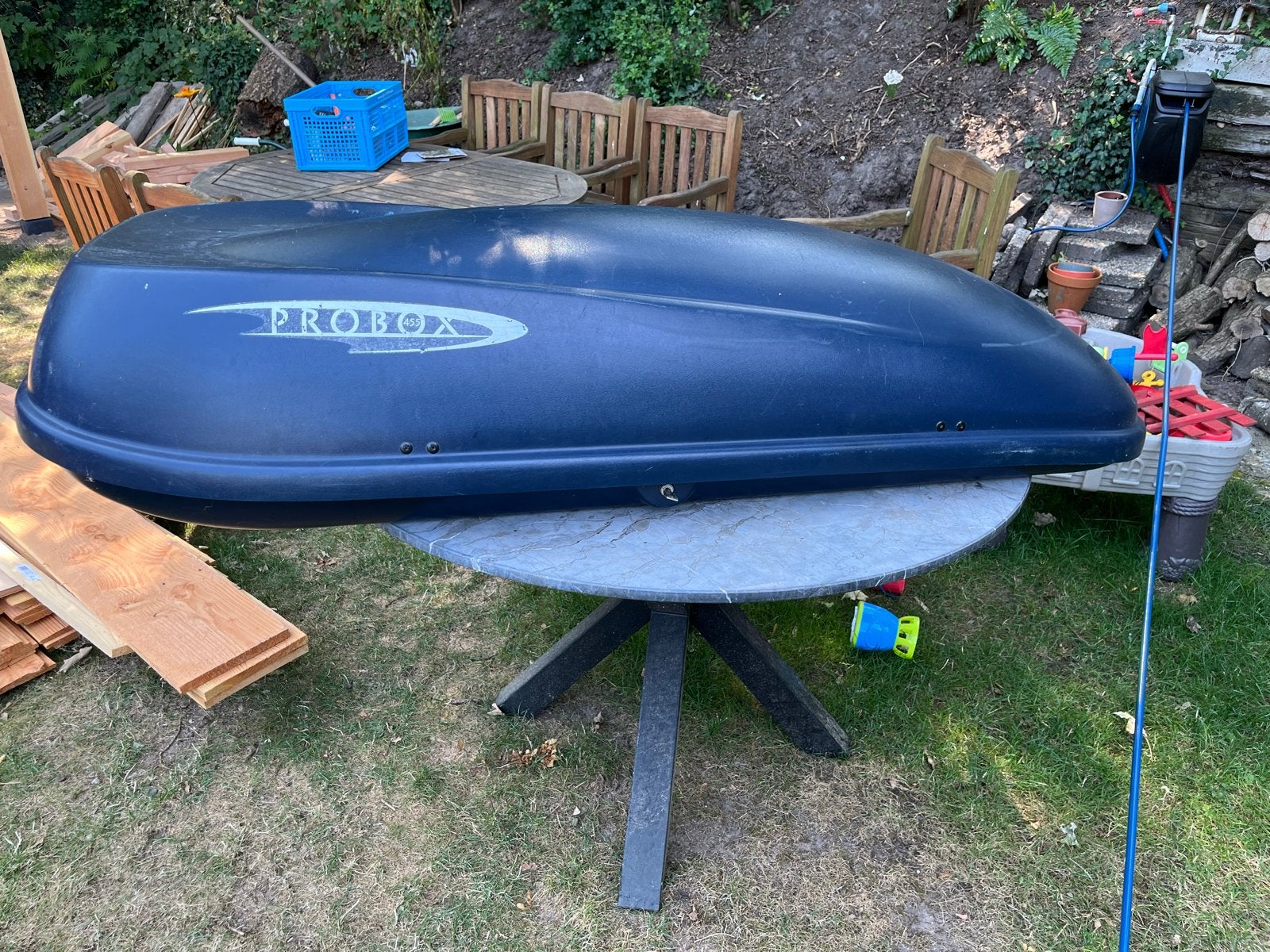 Hapro Probox 455 Dakkoffer - Blauw, Ophalen, Gebruikt