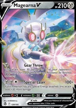 Magearna V 128/195 – Silver Tempest – NM, Verzenden, Nieuw, Losse kaart