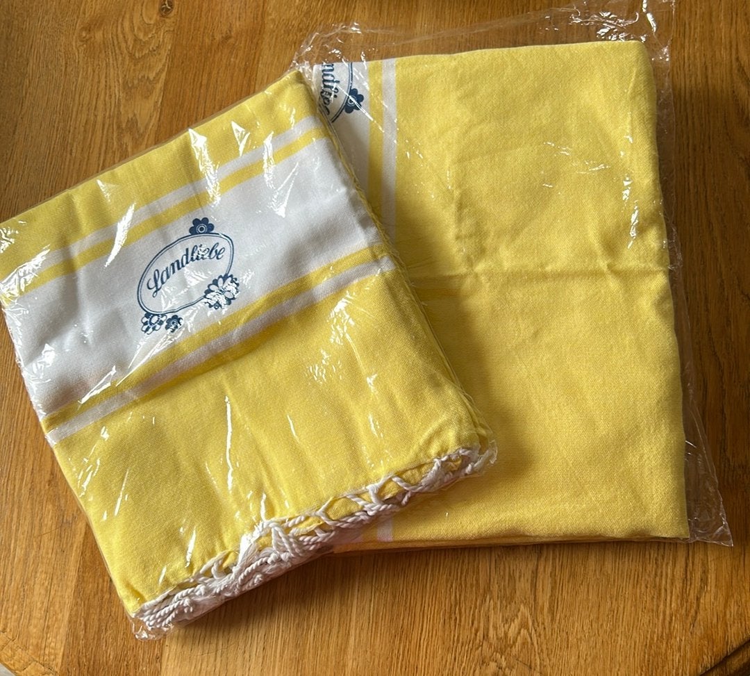 Nieuwe Landliebe picknick kleed (2.00x1.50) geel, 2 stuks., Ophalen of Verzenden, Nieuw