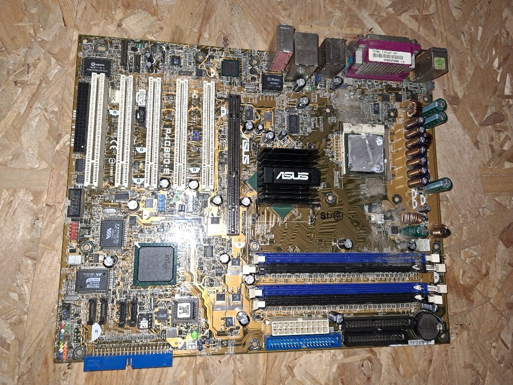 Asus P4C800-E Deluxe Moederbord, Gebruikt, Ophalen of Verzenden, Intel, Socket 478