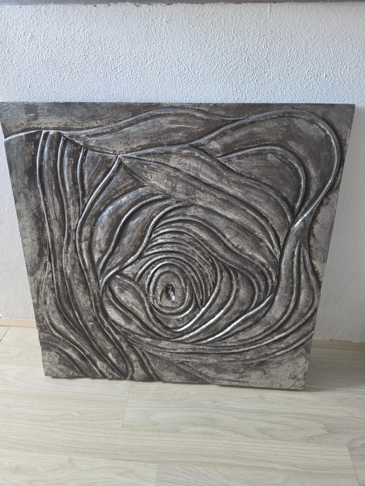 PTMD Wanddecoratie reliëf - Zilverkleurig, Ophalen, Gebruikt, Overige materialen, Modern