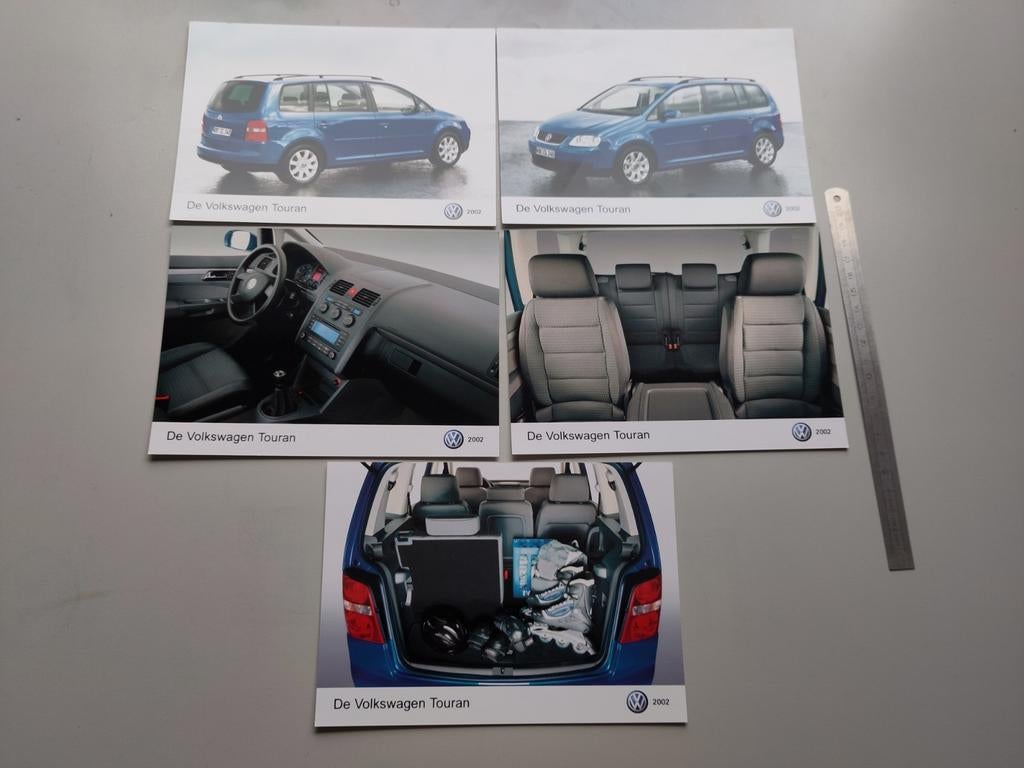 Volkswagen Touran 2002 persfoto 5x (234), Auto diversen, Handleidingen en Instructieboekjes, Ophalen of Verzenden