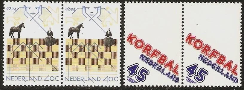 Nederland 1159-1160 paren h sport., Verzenden, Postfris