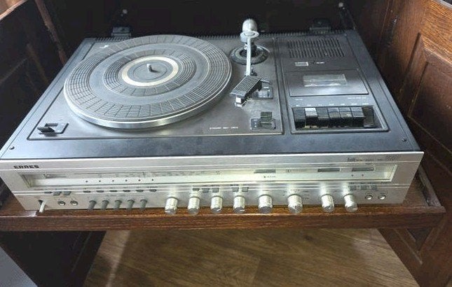 Erres Hifi Sound Project 6000 met platenspeler en speakers, Audio, Tv en Foto, Gebruikt, Cassettedeck, Overige merken, Losse componenten