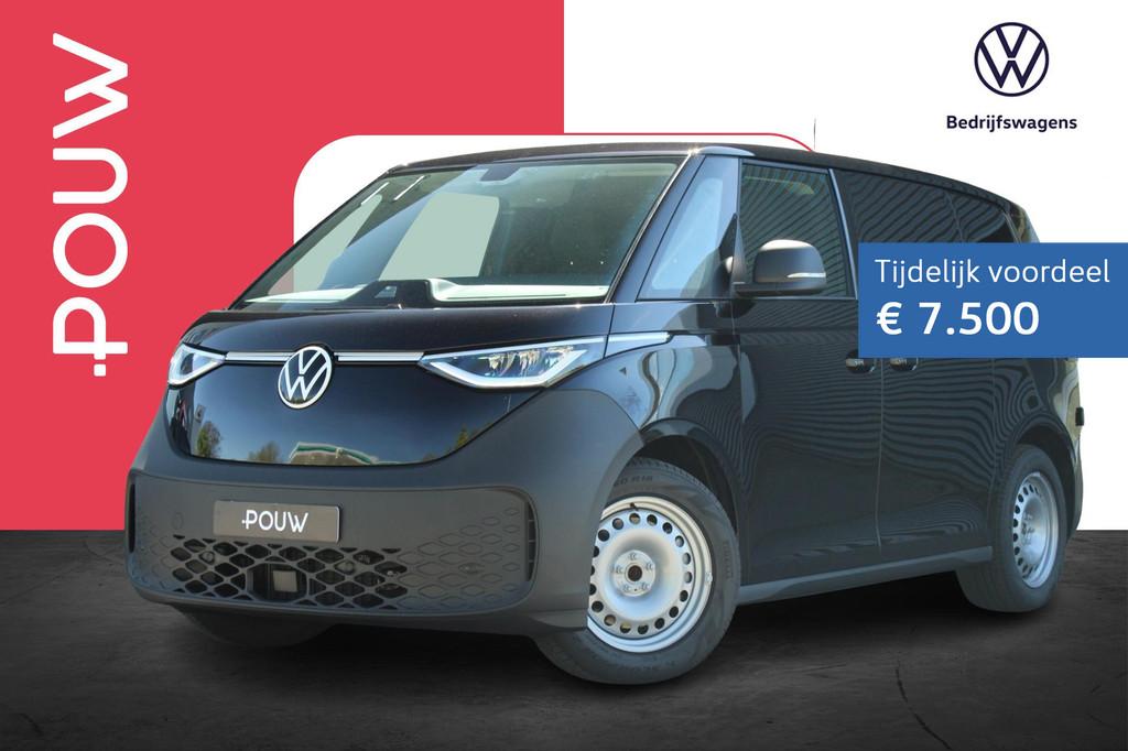 Volkswagen ID. Buzz Cargo 286pk Economy Business 79 kWh | Ac, Auto's, Bestelauto's, Automaat, 12 maanden, Zwart, Volkswagen