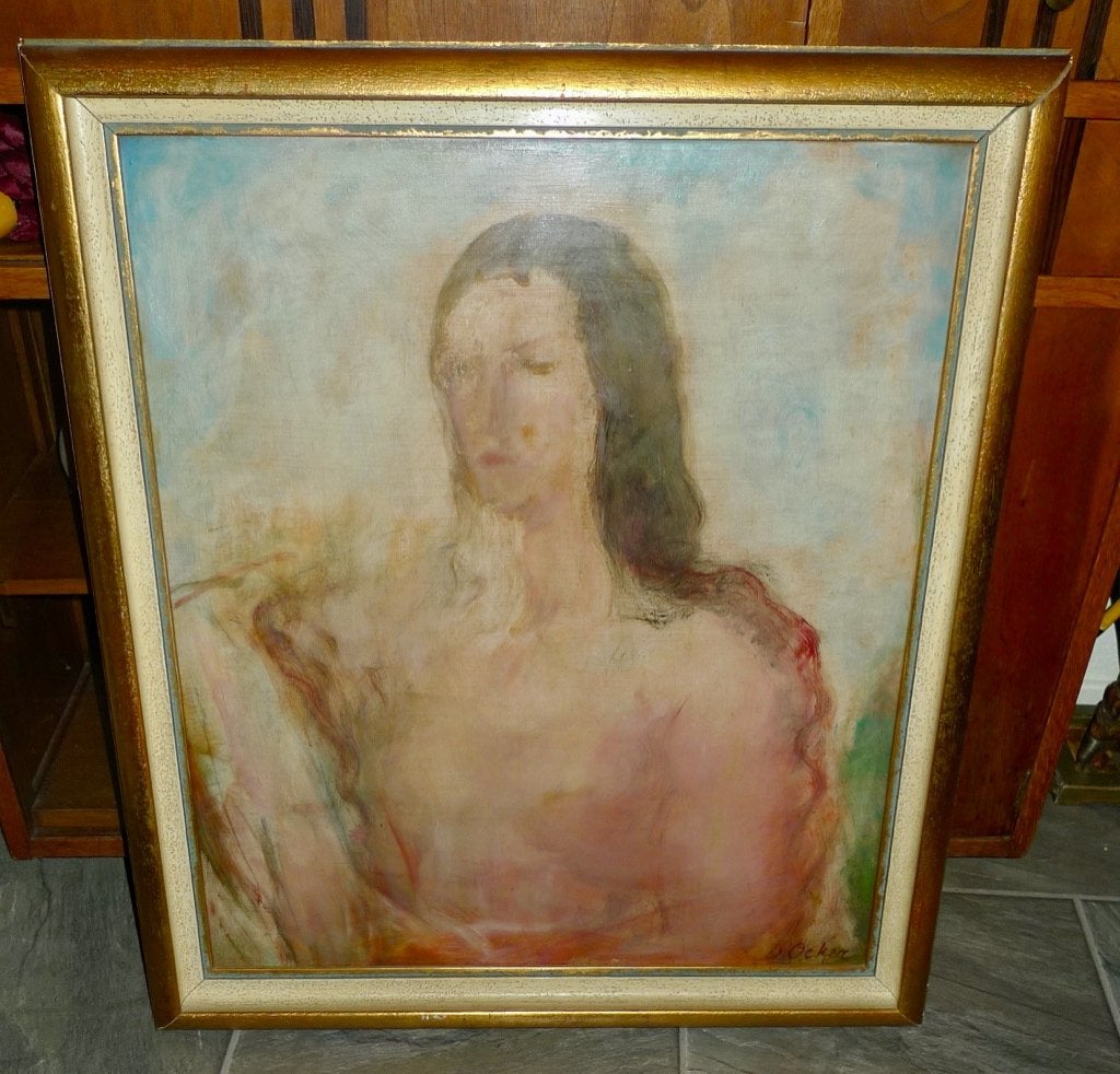 Dirk ocker, Ophalen, Origineel werk, Olieverf, Paneel
