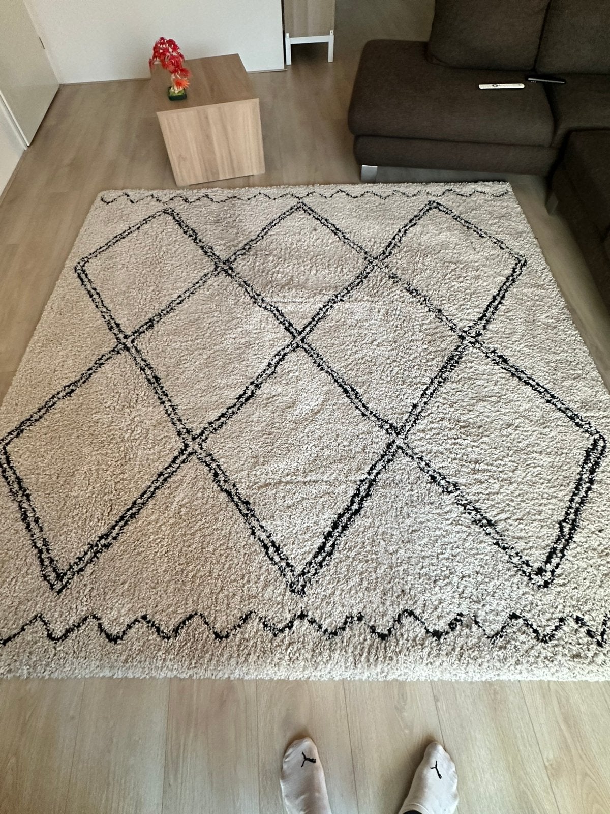 Vloerkleed, Huis en Inrichting, Stoffering | Tapijten en Kleden, Ophalen, Beige, 200 cm of meer, Zo goed als nieuw