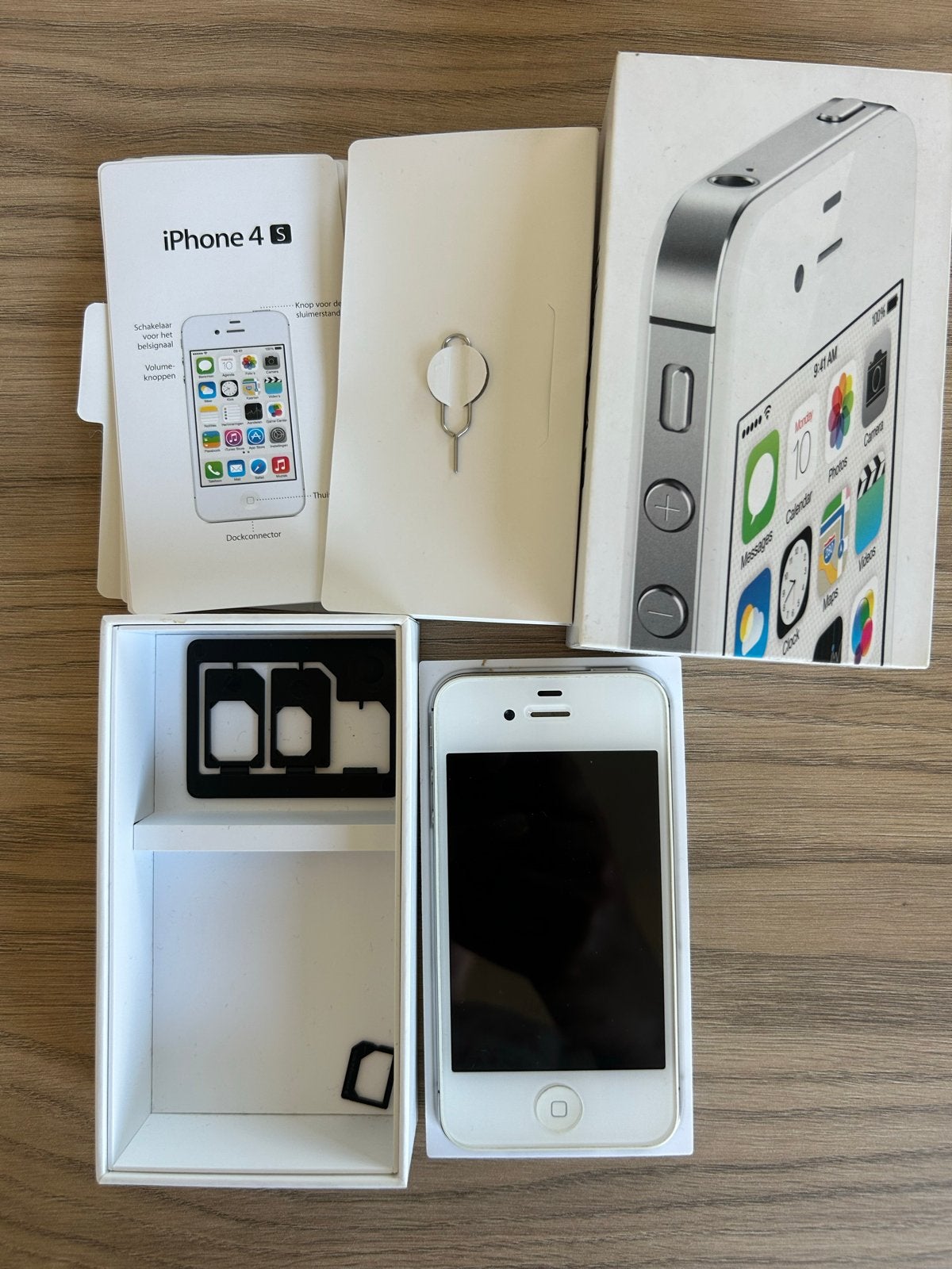 iPhone 4S 8GB Wit - Uitstekend werkend, Telecommunicatie, Mobiele telefoons | Apple iPhone, Gebruikt, Wit, Ophalen of Verzenden