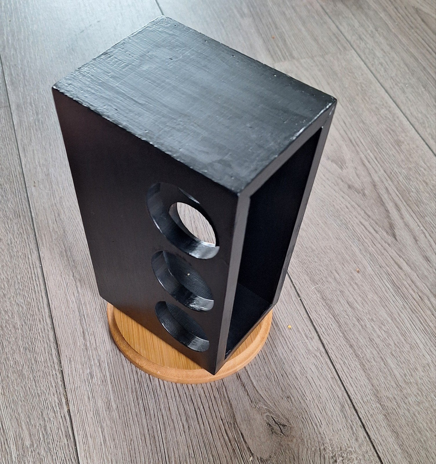Draaibaar houten kruidenrek zwart 11 x 18 cm, Overige typen, Ophalen of Verzenden, Zo goed als nieuw, Hout
