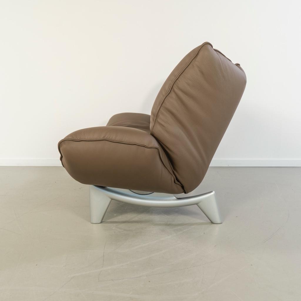 ACTIE!! 2x Leolux Tango 3-zits/223cm Bank Taupe - Gepolijst, Huis en Inrichting, Banken | Bankstellen, Niet ingevuld, 150 tot 200 cm