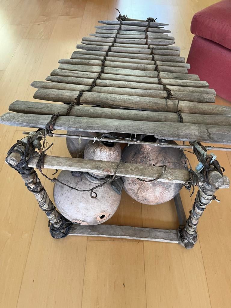 Antieke Afrikaanse Balafon - Handgemaakt Xylofoon, Ophalen of Verzenden, Gebruikt, Overige soorten