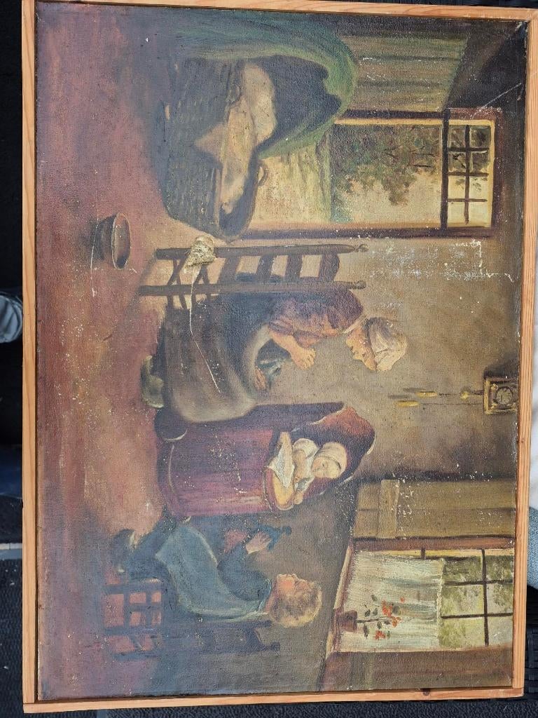 schilderij, Antiek en Kunst, Ophalen of Verzenden