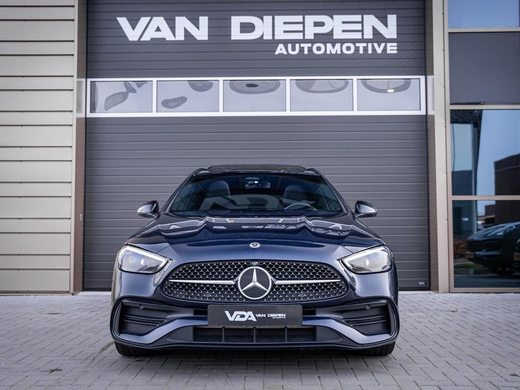 Mercedes-Benz C-klasse Estate C200 Launch Edition AMG Line -, Auto's, Automaat, 4 cilinders, Blauw, Automatische klimaatregeling