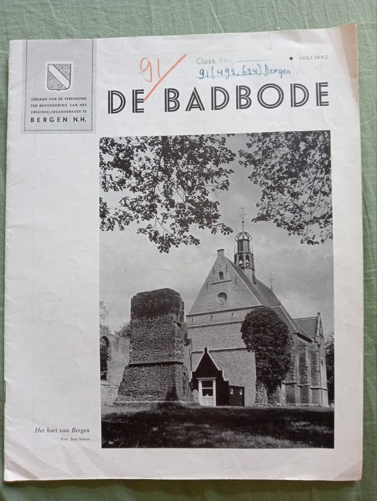 De Badbode Juli 1982 - Kunstenaars Bergen, Ophalen of Verzenden, Gelezen, Overige typen