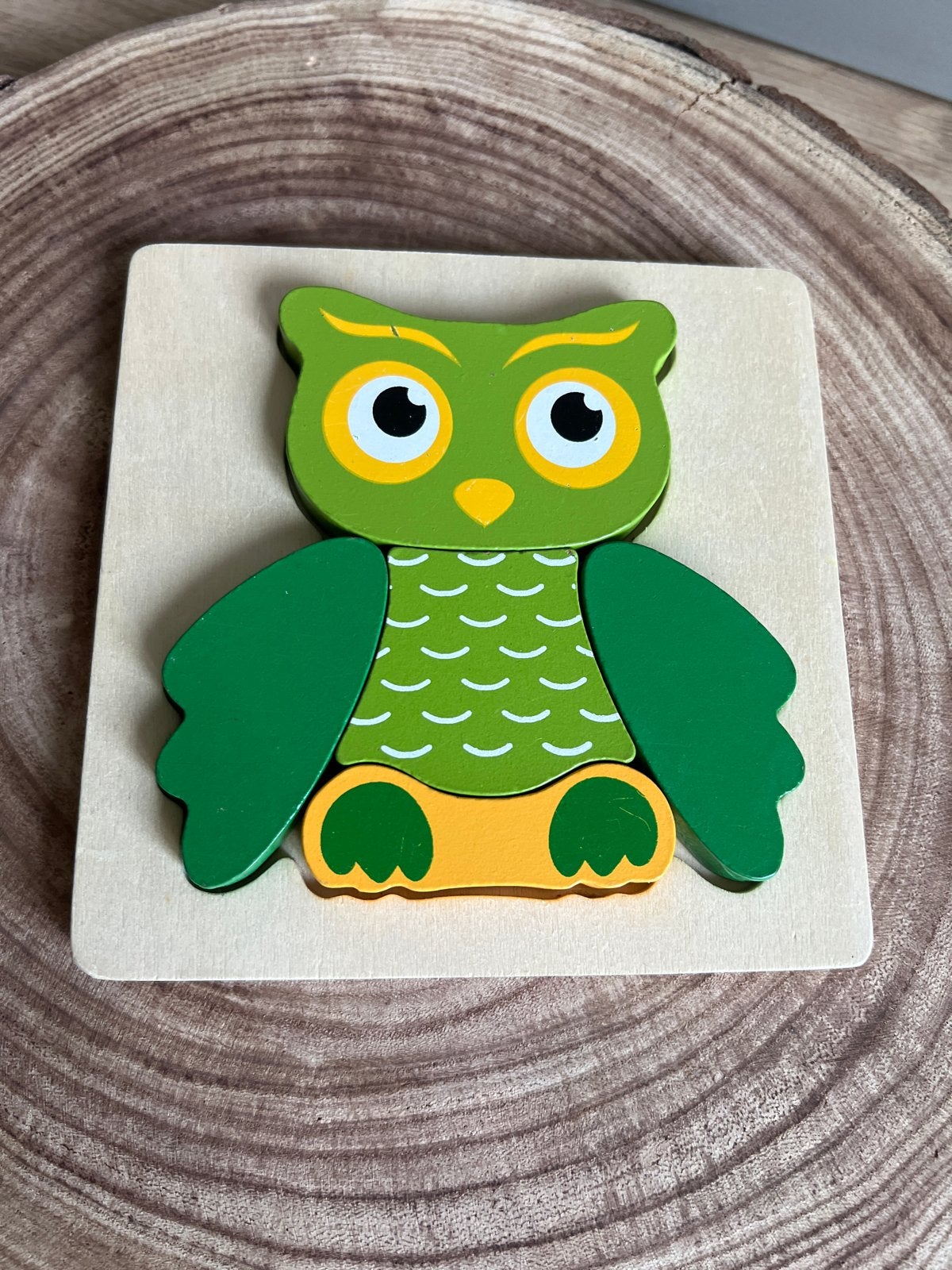 Houten uil puzzel voor kinderen, Ophalen of Verzenden, Gebruikt, Overige typen