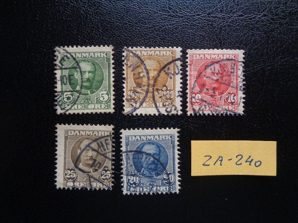 denemarken - koning frederik 1907 (za-240), Ophalen of Verzenden, Denemarken, Gestempeld