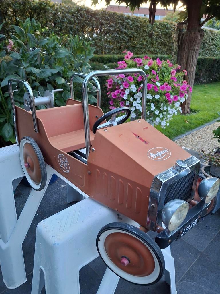 Baghera Brandweer Pedaalauto - Vintage Stijl, Ophalen of Verzenden