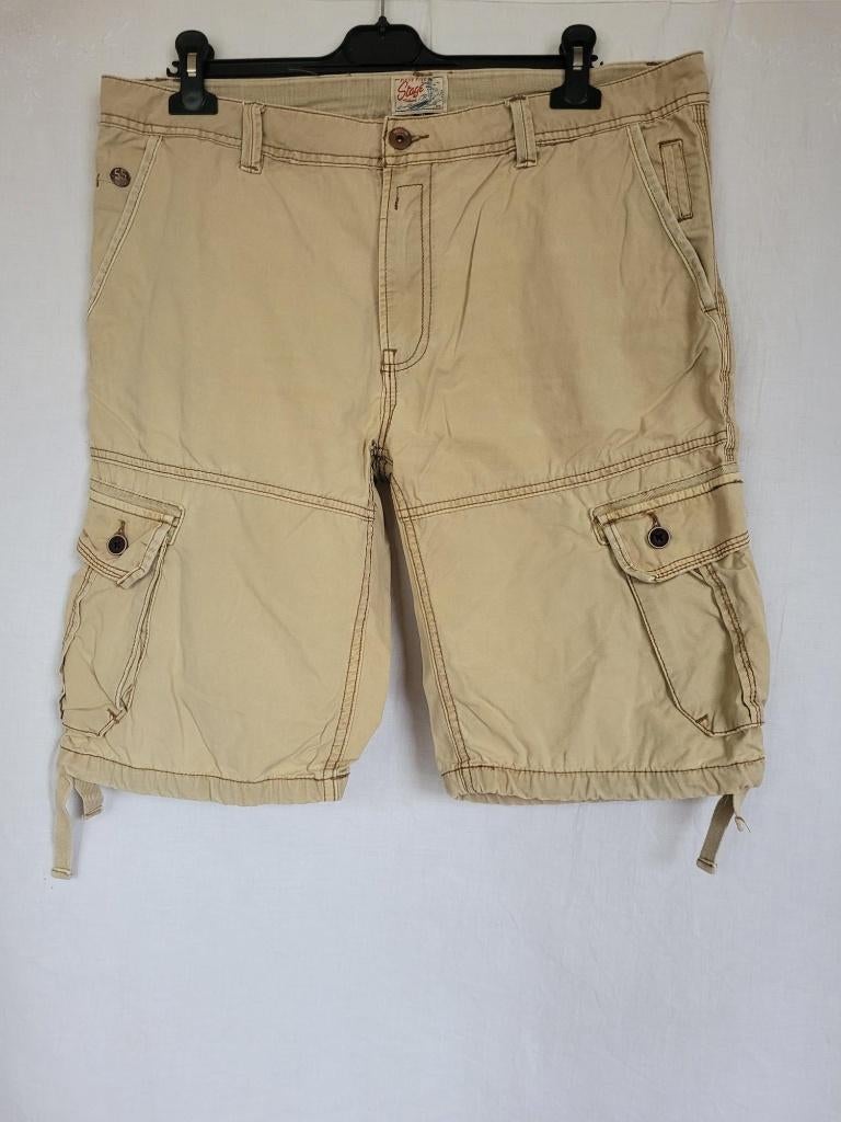 Stoere beige cargo mt XL merk 55 Stage, Kleding | Heren, ., Beige, Maat 56/58 (XL), Ophalen of Verzenden