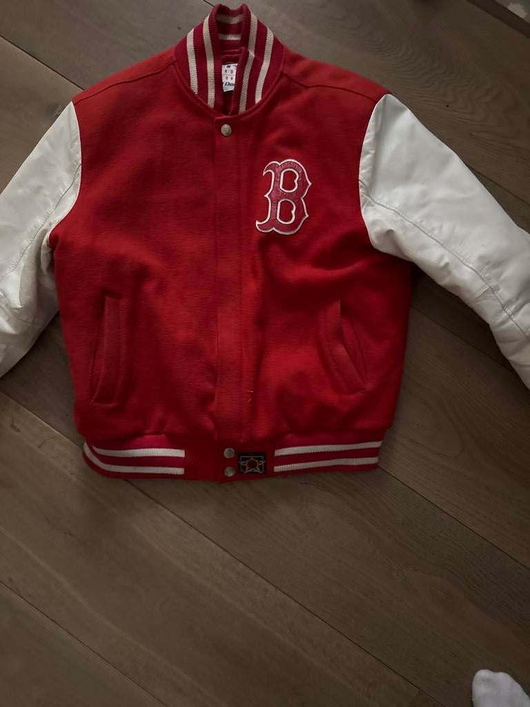 Vintage Boston Red Sox Varsity Jacket - Maat L, Ophalen, Zo goed als nieuw, Maat 52/54 (L), Rood