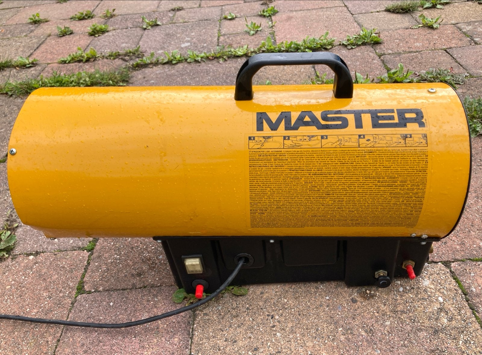 Master turbokanon - mobiele kachel - propaan gasheater, Ophalen, 30 tot 80 cm, Kachel, Zo goed als nieuw