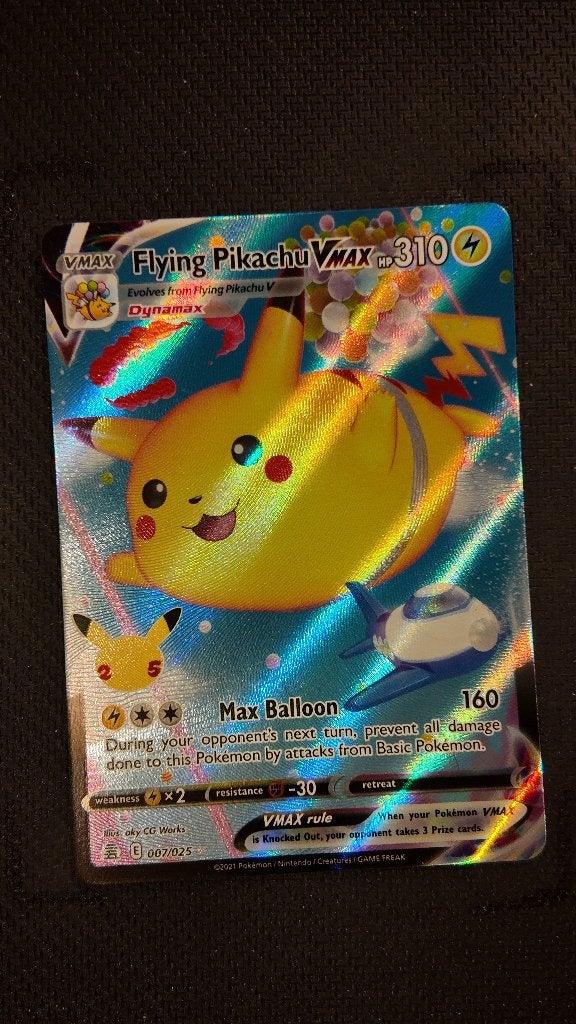 Flying Pikachu VMAX 2 7 Celebrations | Pokemon kaart, Ophalen, Zo goed als nieuw, Losse kaart, Foil
