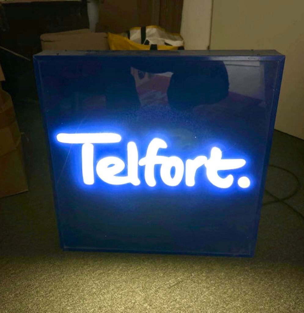 Telfort lichtbak - Uniek reclameobject, Ophalen of Verzenden, Gebruikt, Lichtbak of (neon) lamp