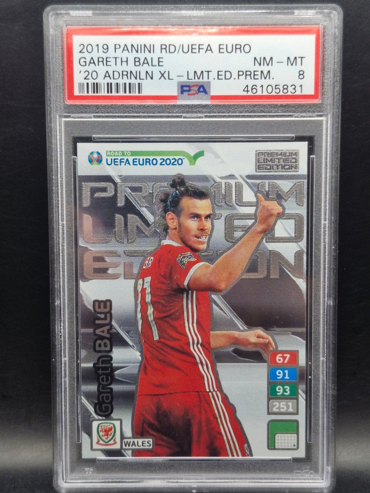 PSA 8 Gareth Bale 2019 Panini Road to Euro 2020, Verzenden, Zo goed als nieuw, Losse kaart