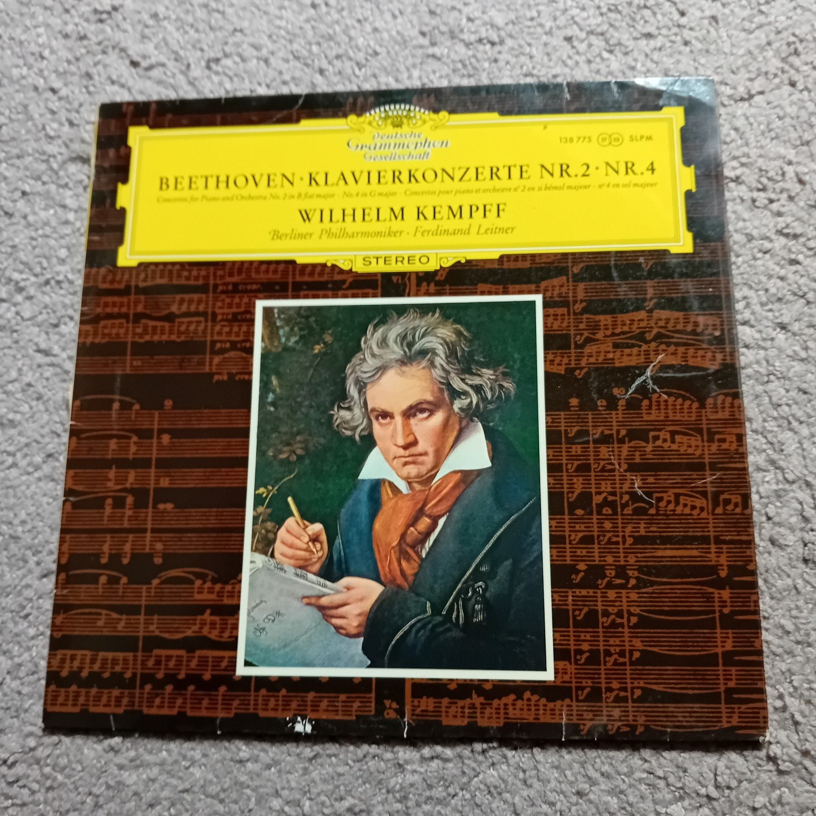Beethoven: Pianoconcerten 2 & 4 - Kempff, Berliner Phil., Ophalen of Verzenden, Classicisme, Gebruikt, Orkest of Ballet