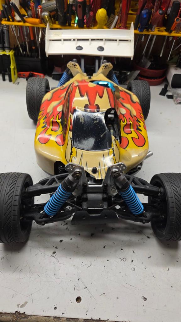 Te koop leuke vrx, Hobby en Vrije tijd, Gebruikt, Auto offroad, Ophalen of Verzenden, Schaal 1:8