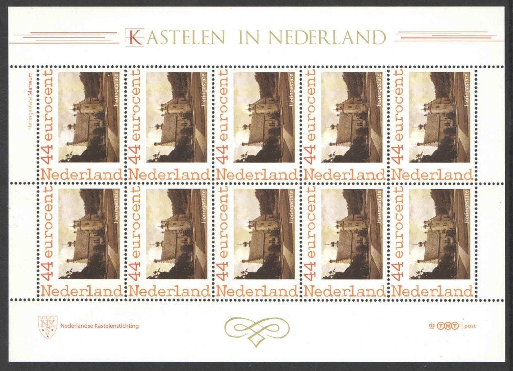 Kastelen in Nederland: Heringastate, Marssum, Ophalen of Verzenden, Na 1940, Postfris