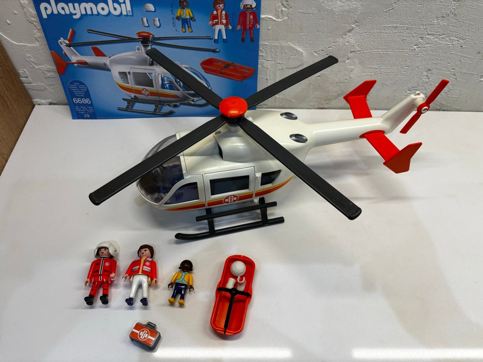 Playmobil Trauma Helikopter (6686), Gebruikt, Complete set, Voertuig, Ophalen of Verzenden