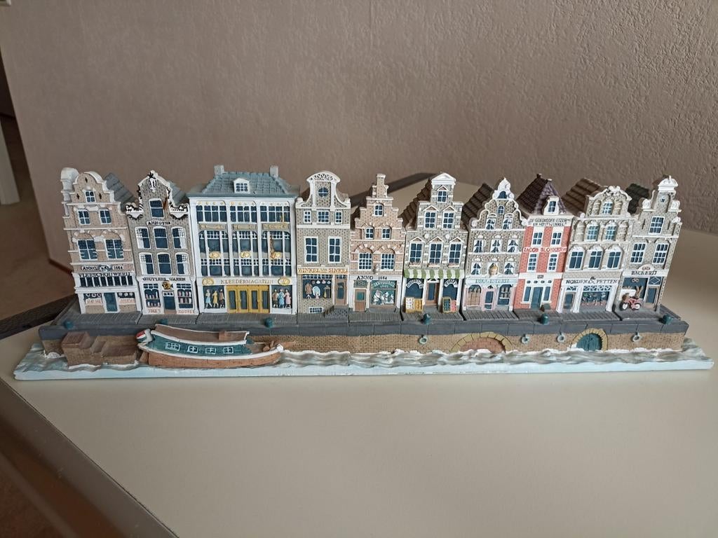 Oud Hollands grachten winkel straatje, Verzamelen, Ophalen of Verzenden