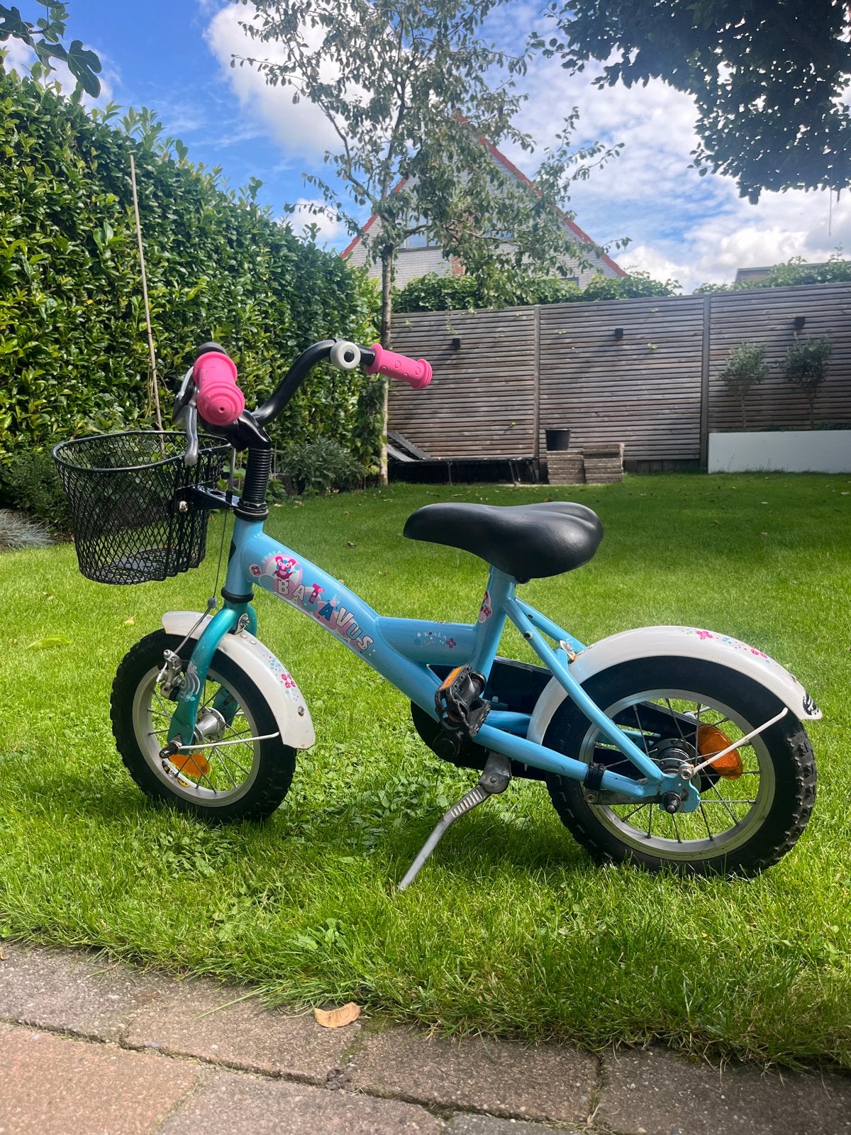 Kinderfiets 12 inch met mandje, Ophalen, Gebruikt, Minder dan 16 inch