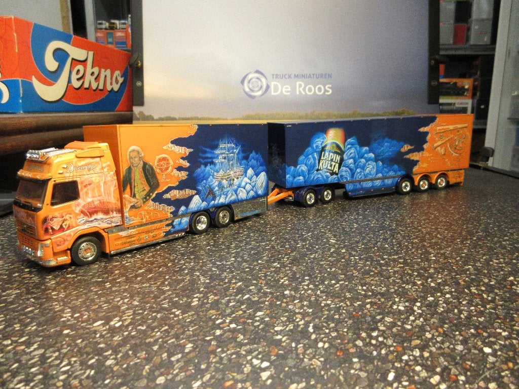 Tekno Volvo FH2 LZV Ristimaa met certificaat, Hobby en Vrije tijd, Modelauto's | 1:50, Ophalen of Verzenden, Nieuw, Bus of Vrachtwagen